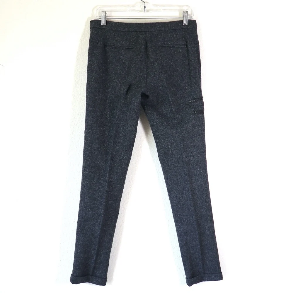 Mid-rise wool slacks (lined) w/tapered cuffed legs - Picture 10 of 10